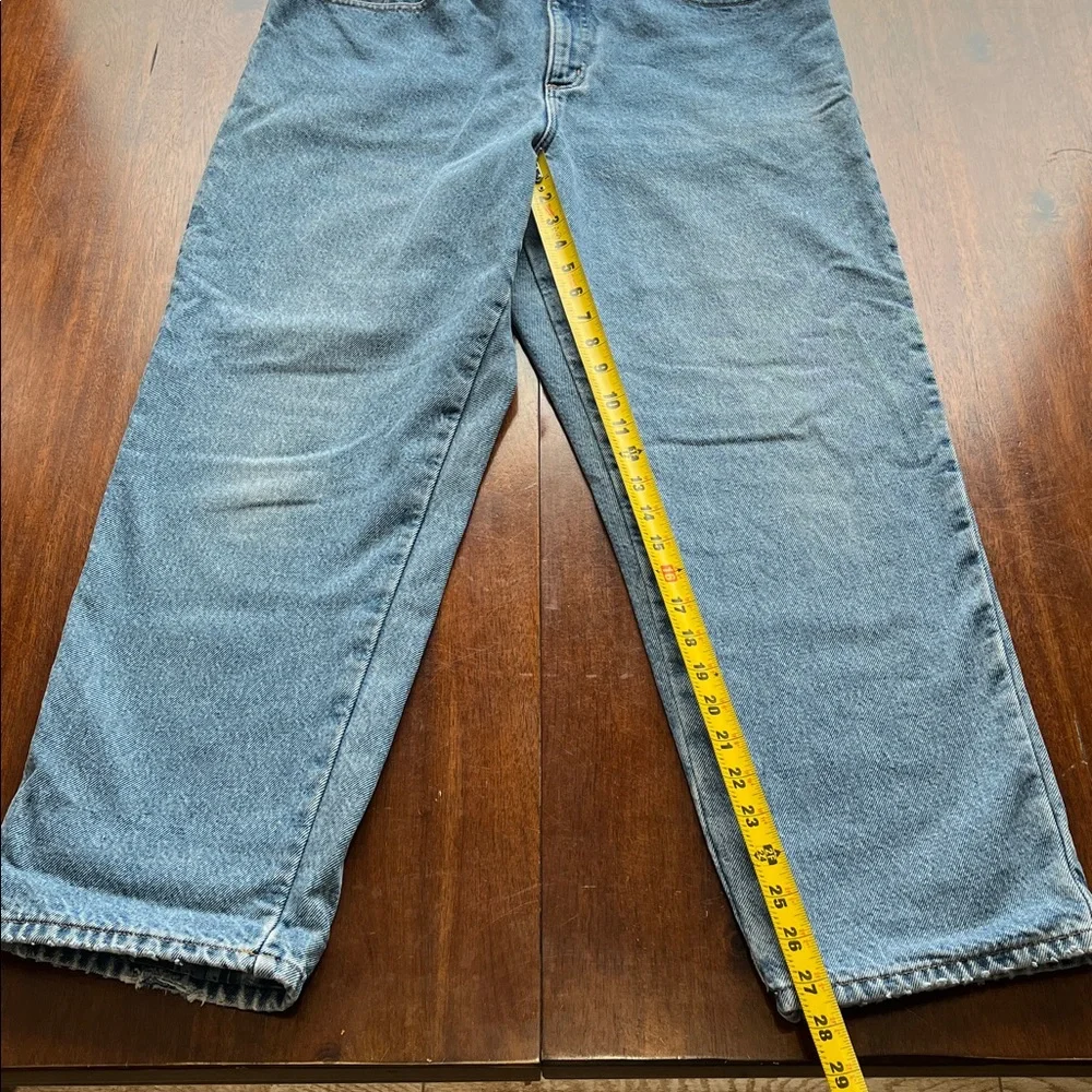VTG LL Bean Flannel Lined Original Fit/Relaxed Jeans Size 14 - Picture 9 of 12